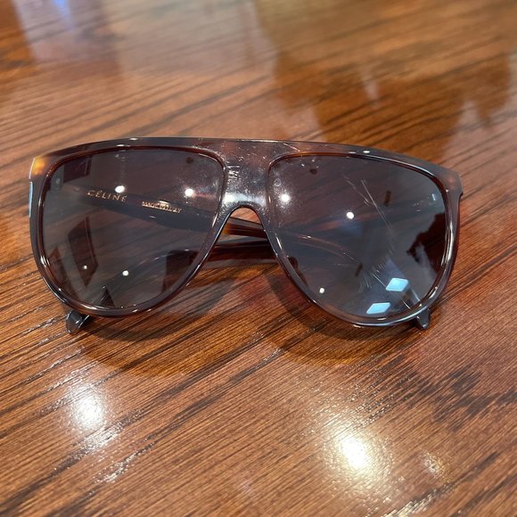 Celine Flat-top Tortoiseshell-acetate Sunglasses - Picture 8 of 8